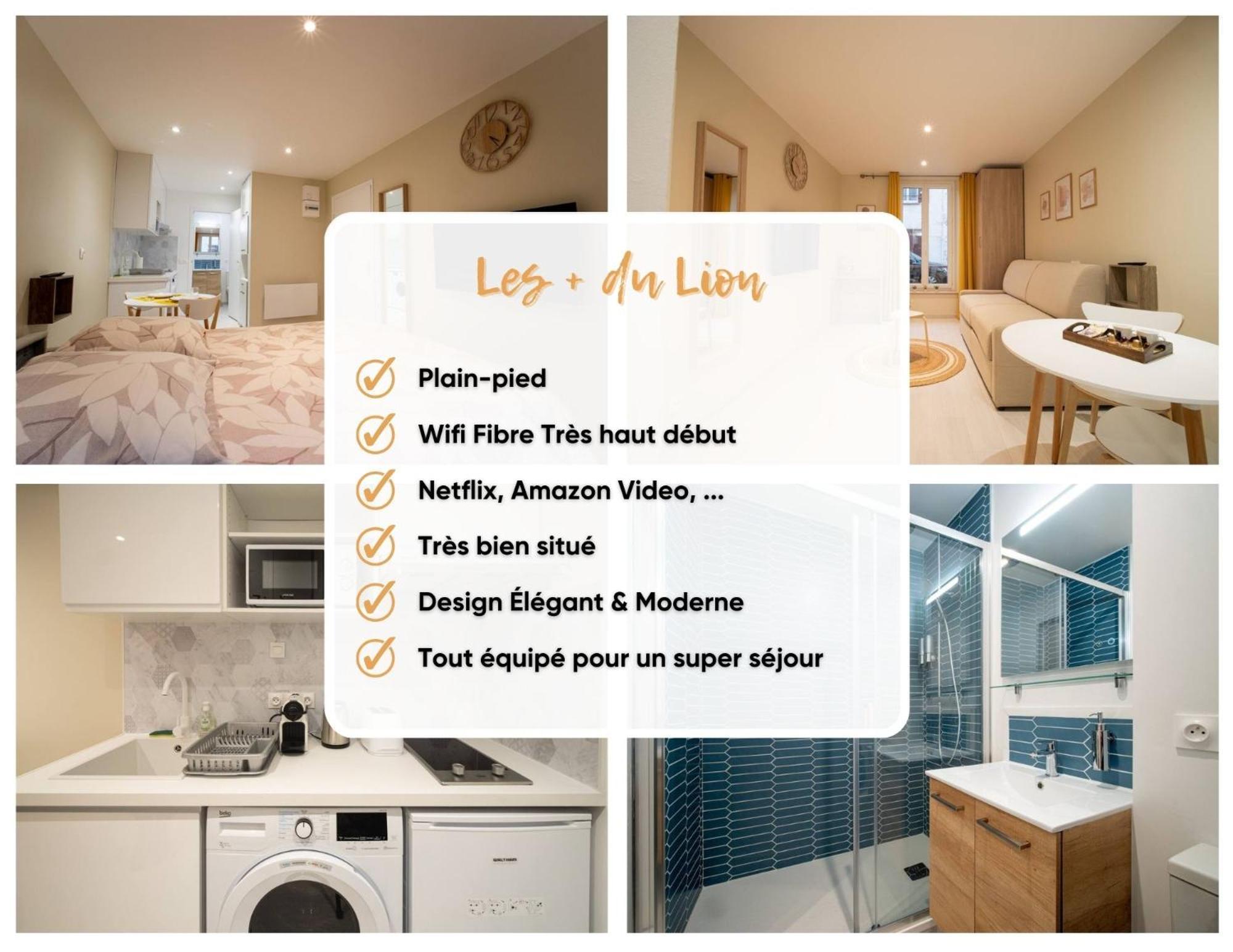 Le Lion - Plain-Pied, Wifi, Yt Premium - 2Rfhomes Château-Thierry Dış mekan fotoğraf
